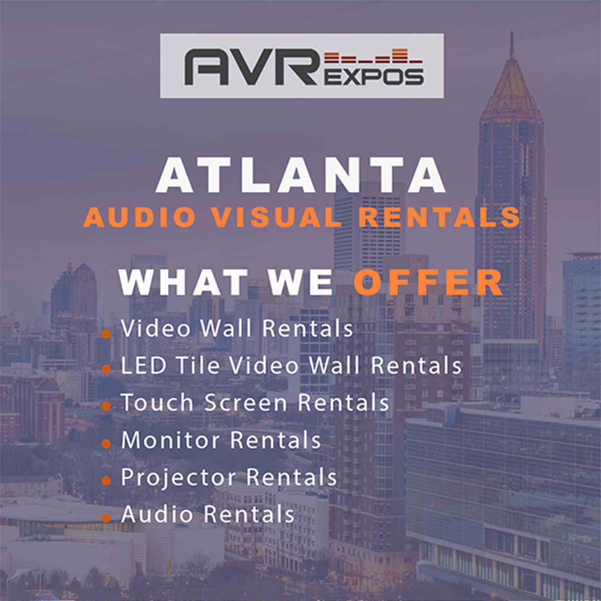Atlanta Audio Visual Rentals | Equipment Rental | AVR Atlanta